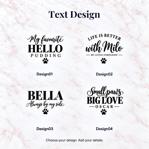 Name & Quote Text Designs (Pet01)