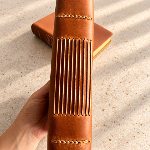 Personalised Mountain Thick Leather Journal – 400 Pages