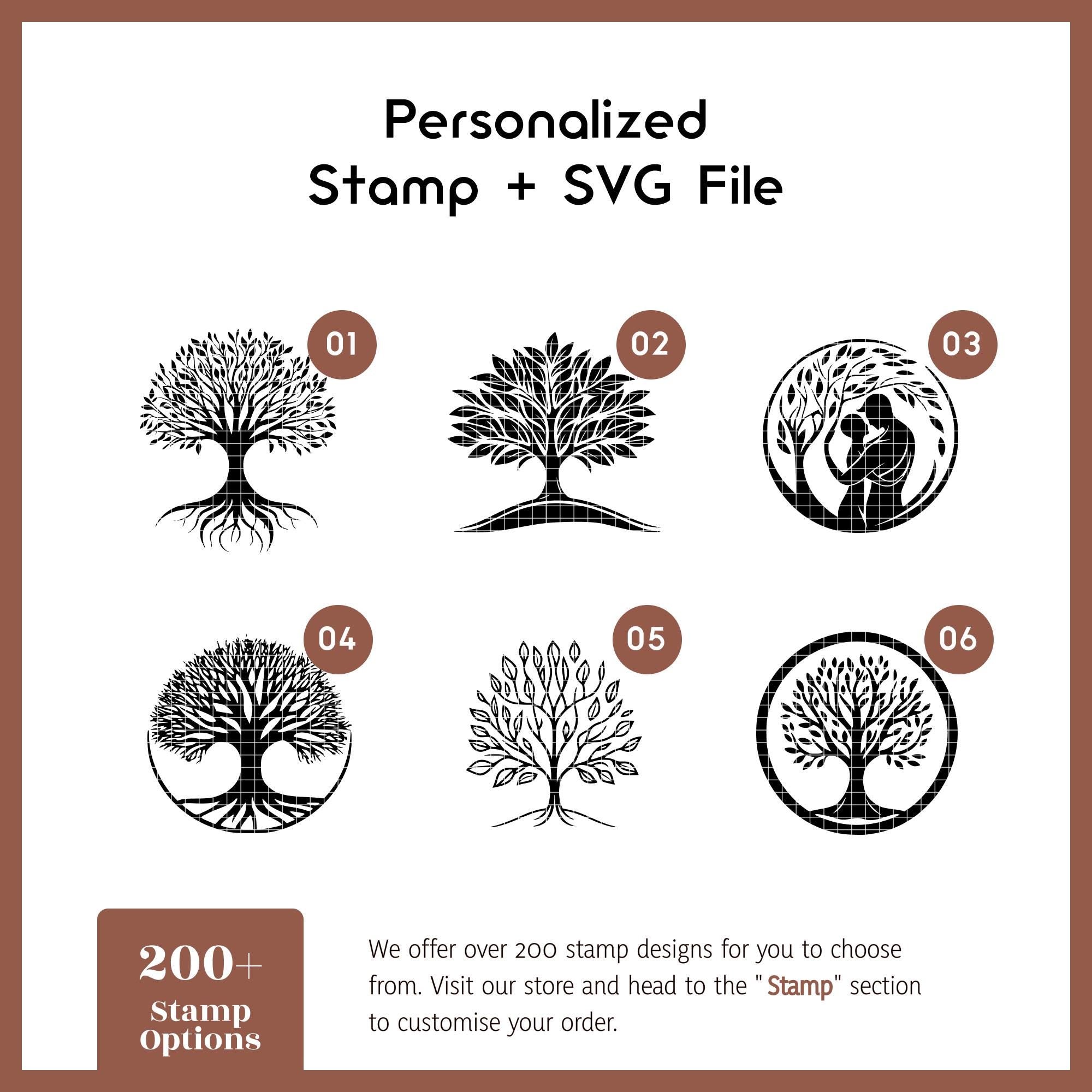 Tree of Life SVG stamp for spiritual journal engraving