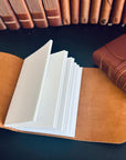 Custom leather diary for daily writing, teacher gift, or memory keeping
