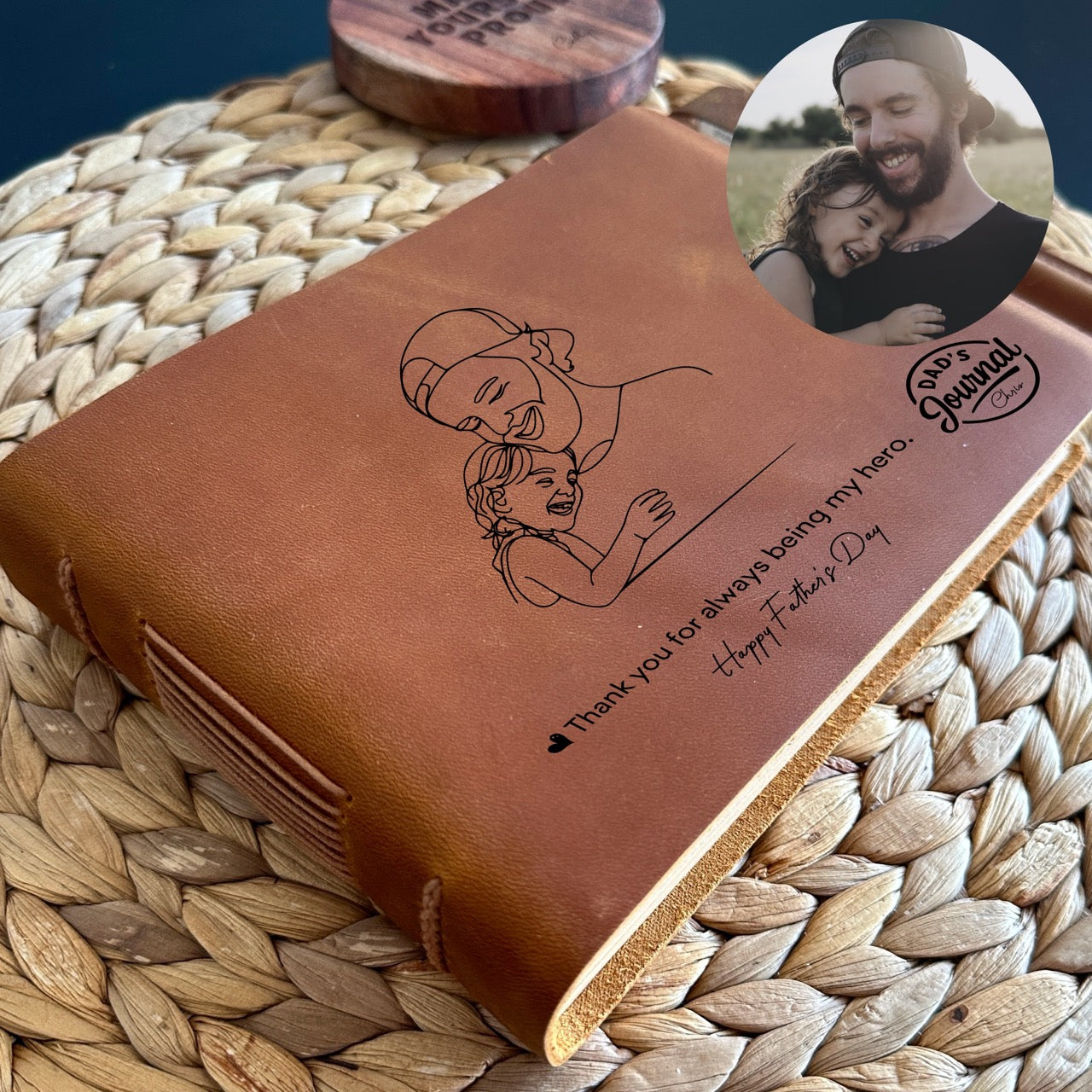 unique personalised notebook for dad birthday gift