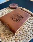 Custom Leather Bound Sketchbook with Softcover Design