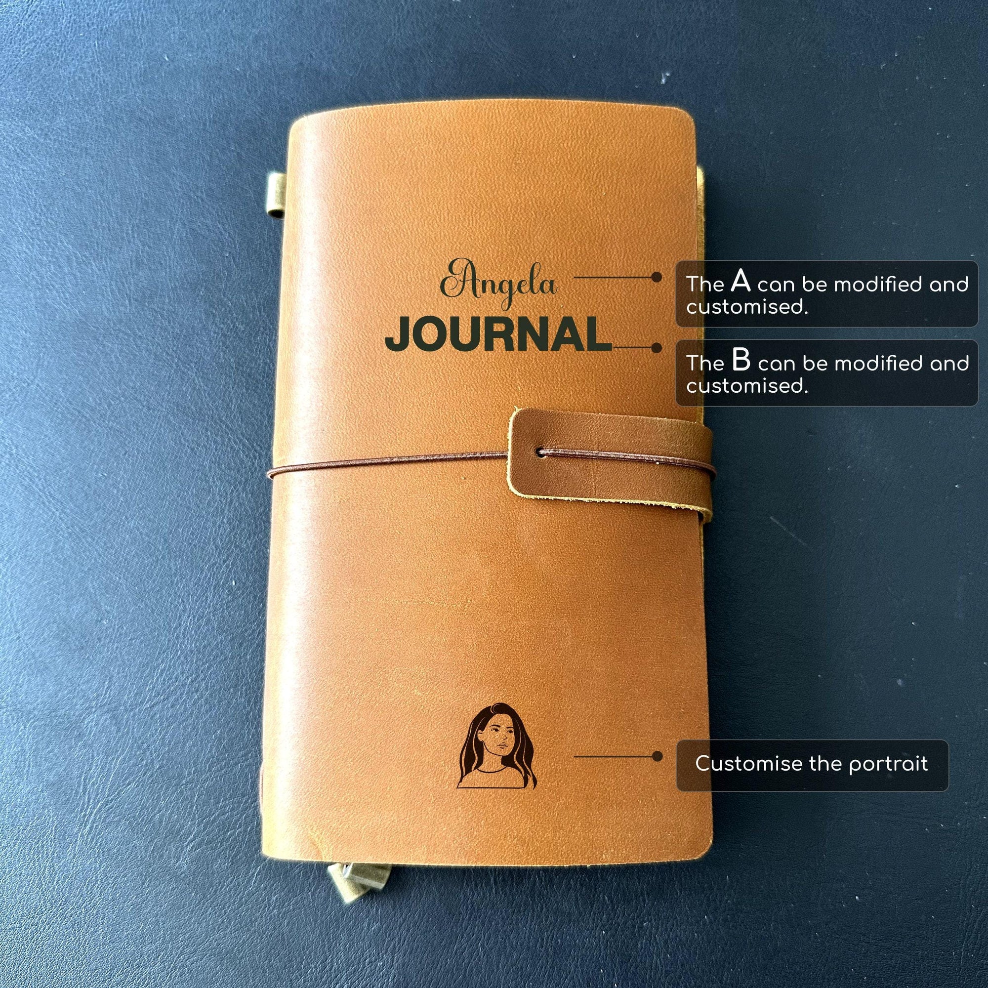 Custom refillable diary for students, teachers, or writers