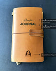 Custom refillable diary for students, teachers, or writers