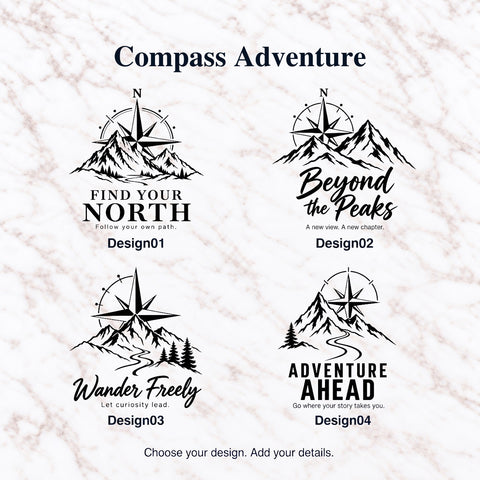 Compass Adventure – Personalised Journal Designs