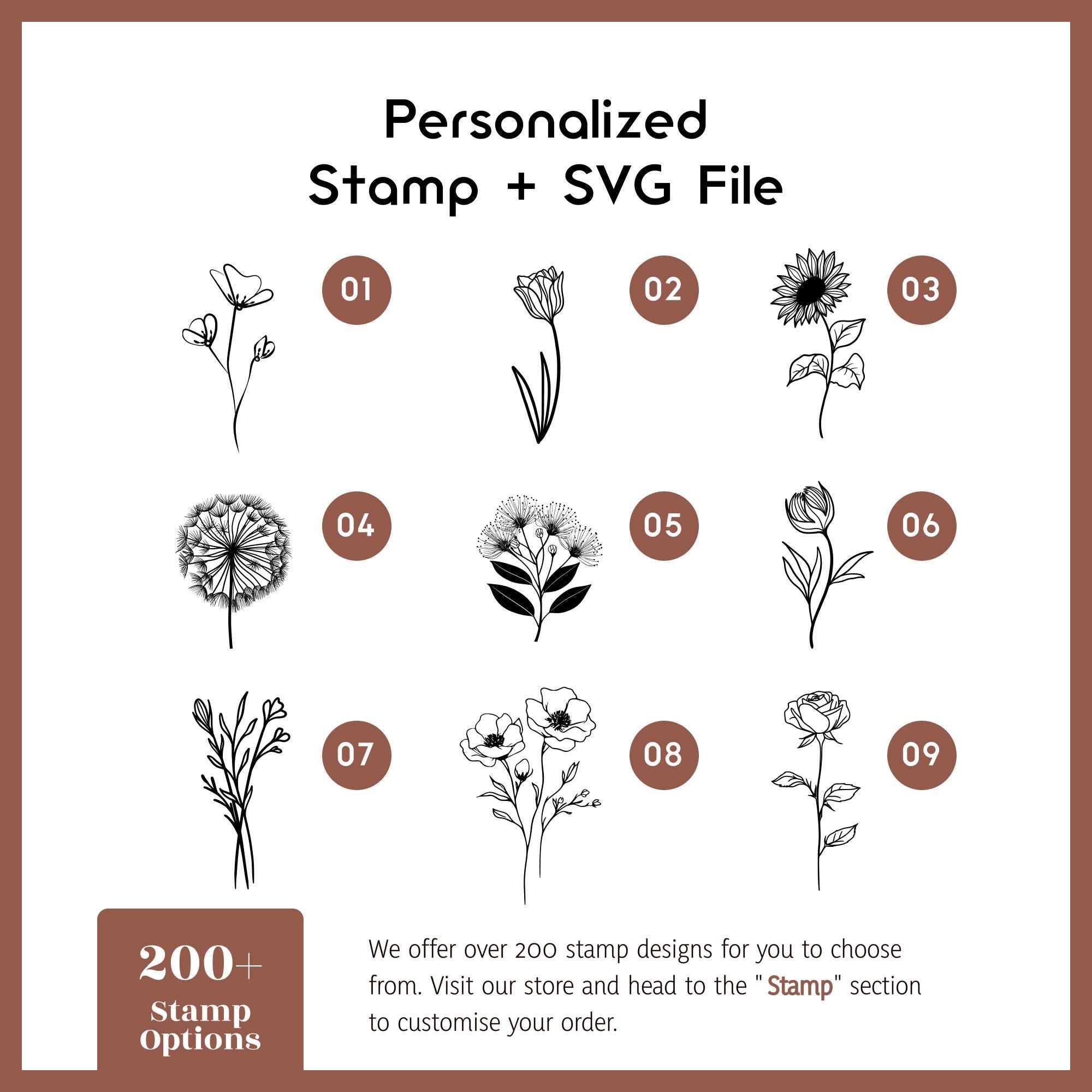 Floral design PNG SVG for garden journal