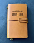 Personalised crazy horse leather travel notebook for explorers