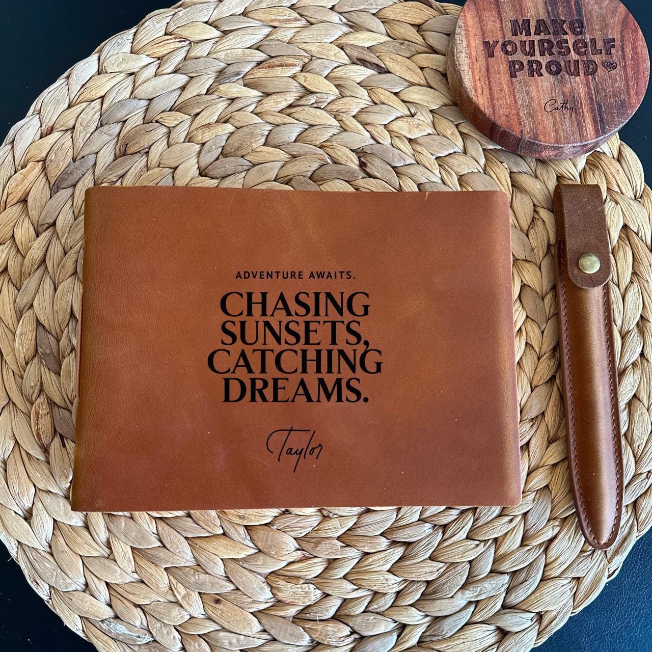 Personalized mindfulness journal, perfect for reflections and memories.