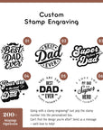 Custom Dad & Grandpa gift engraved notebook with name