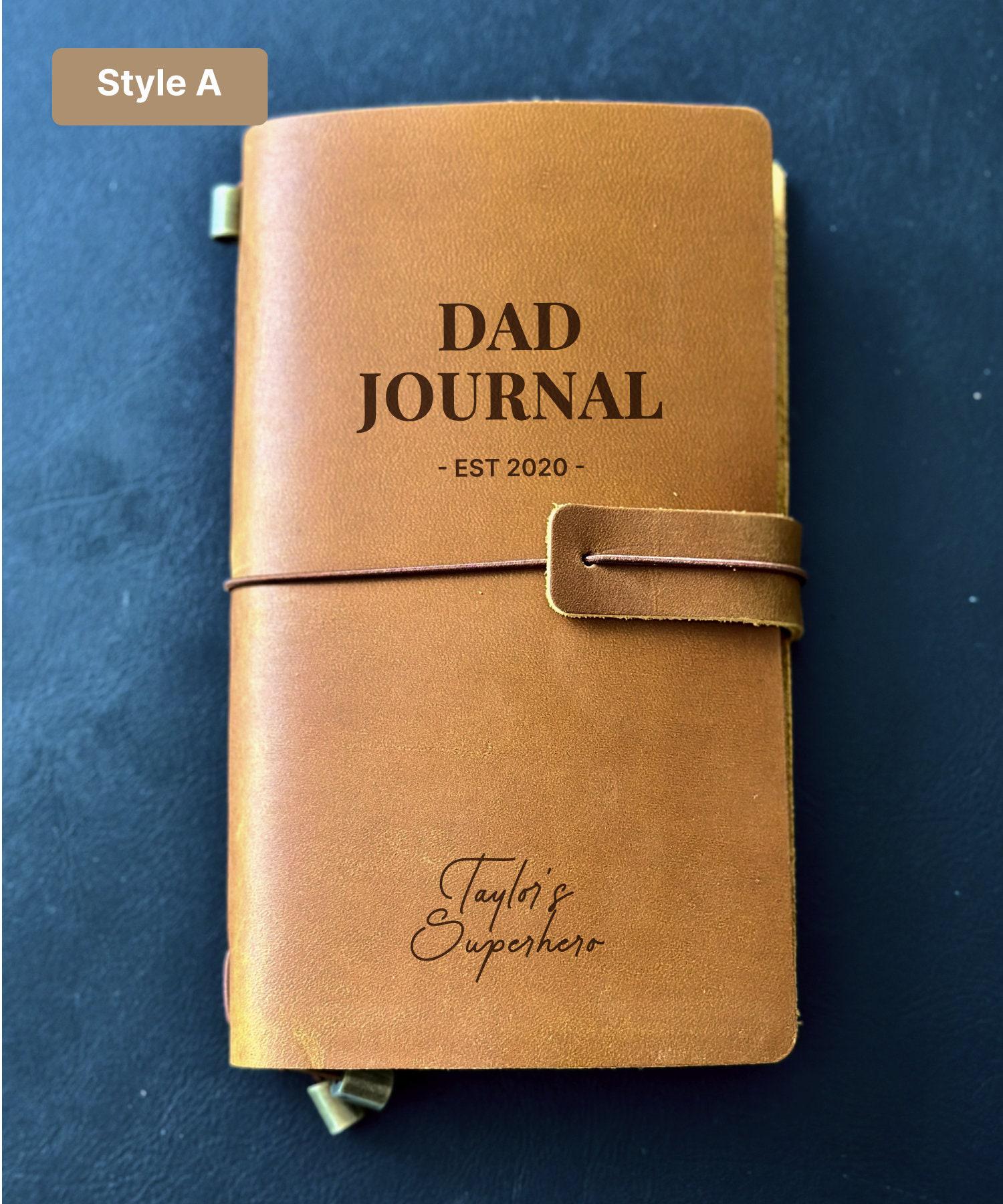 Father’s Day leather gift for dads with refillable strap closure design