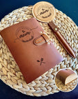 Mum’s Family Recipe leather book engraved keepsake
