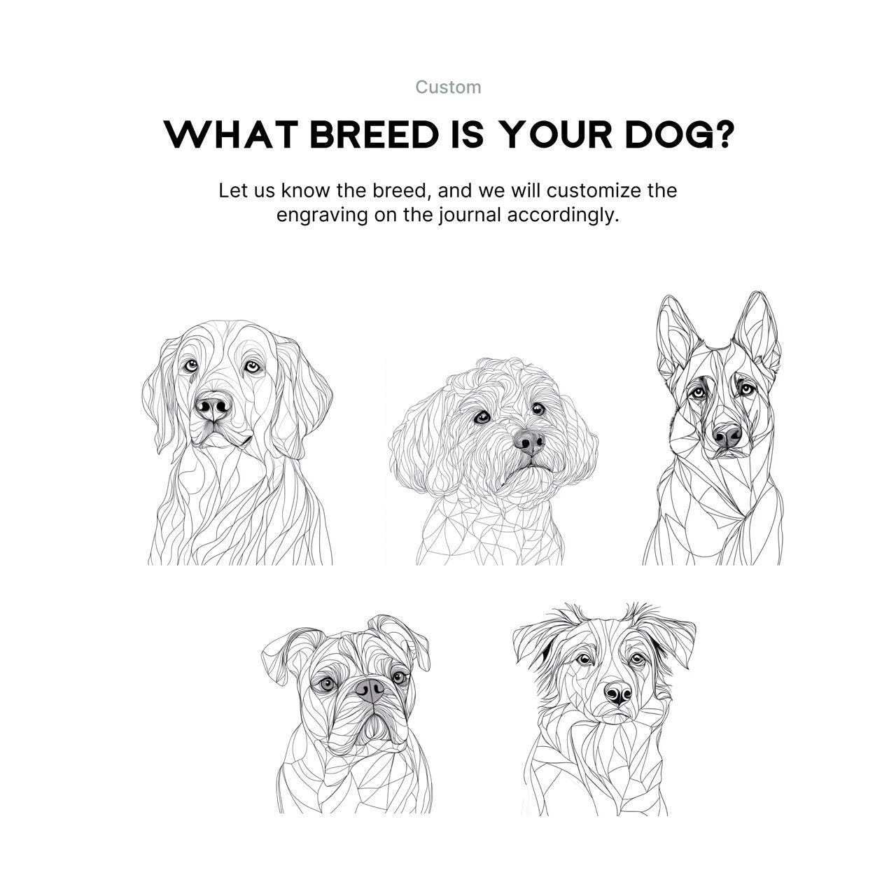 Birthday or Christmas personalised pet journal gift