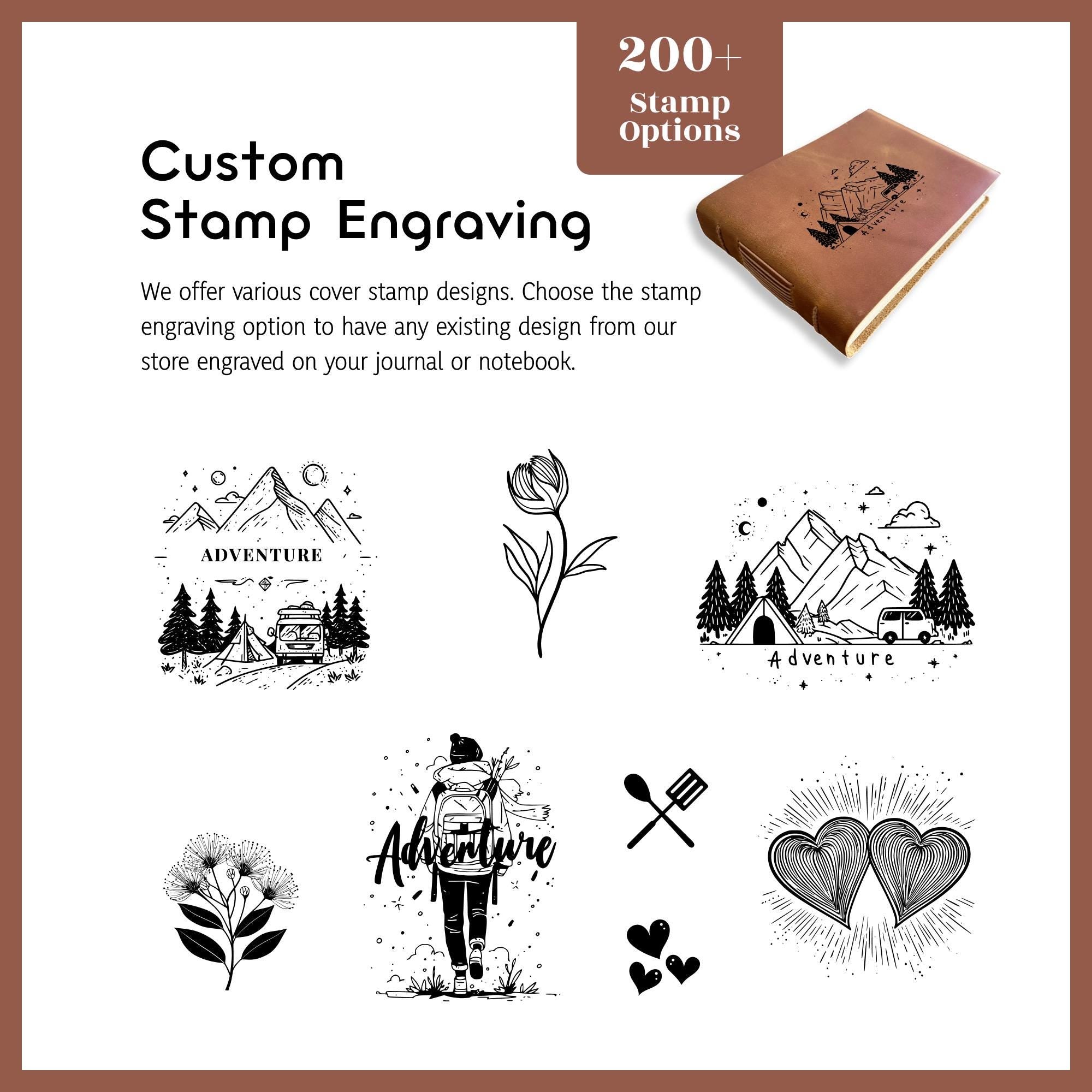 a book with a bunch of stamps on it