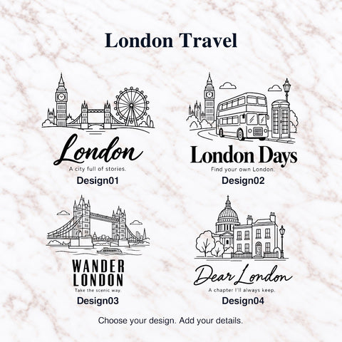 London Travel – Personalised Journal Designs