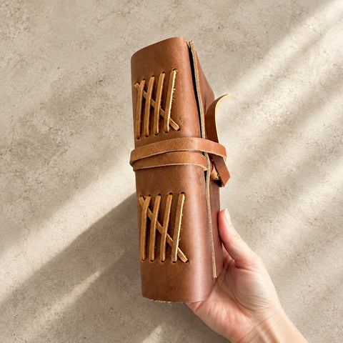 Personalised Leather Wrap Journal – Mountain Designs