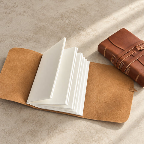 Personalised Leather Wrap Journal – Mountain Designs