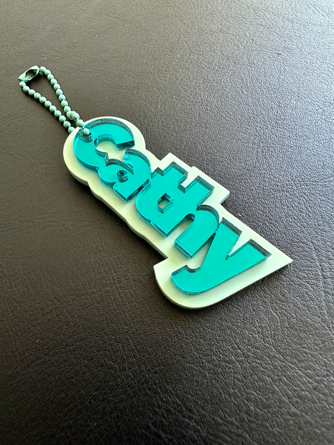 Handmade on sale name keychains